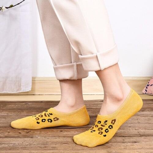 New fashion womens leopard pattern socks Korean style fashion happy fun socks cute ladies cotton socks