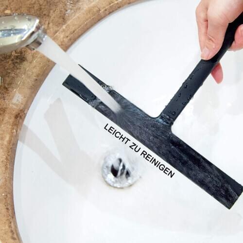 Portable Silicone Window Glass Wiper Shower Squeegee Window Glass Wiper Scraper Cleaner for Bathroom Kitchen Mirror