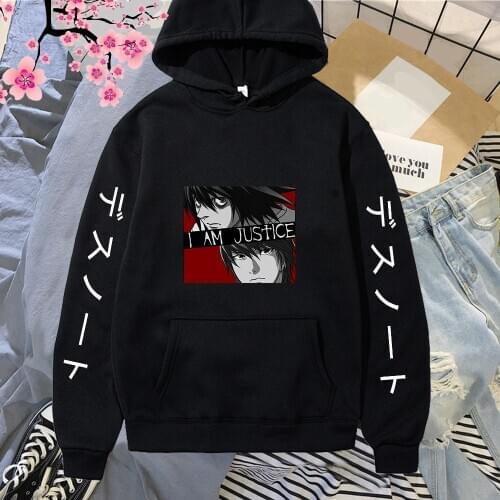 Death Note Casual Hooded Sweatshirt Pullover Harajuku Hip Hop Hoodie Tops
