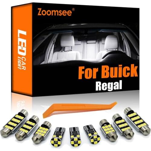 Zoomsee 10Pcs Interior LED For Buick Regal 1997-2008 Canbus Vehicle Indoor Dome Map Reading Trunk Light Error Free Auto Lamp Kit