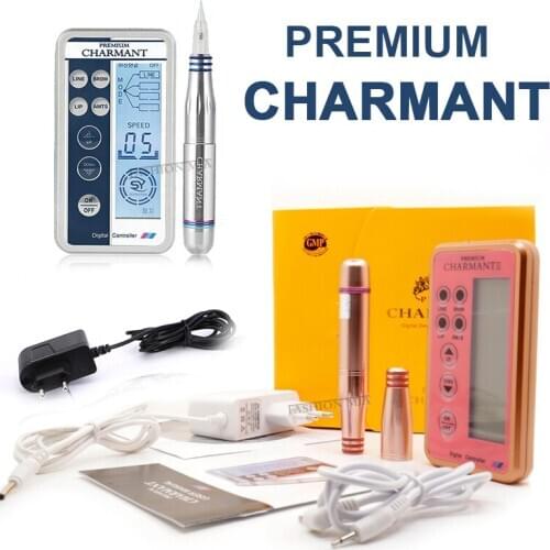 High Quality Korean Professional Charmant Tattoo Machine Pen Rotary for Eyebrow Lips Rotary Swiss Microblade MTS Pen Eye Makeup