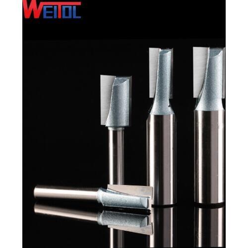 Weitol free shipping 1pcs 1/4 or 1/2 inch cleaning bottom bit tungsten carbide router bit CNC machine tools