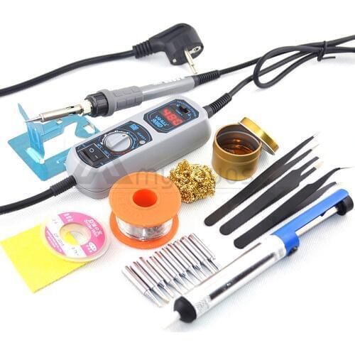 YIHUA 908+ Upgrade 908D LED Digital Soldering Station Mini Portable Adjustable Electric soldering iron Welding tools kit set