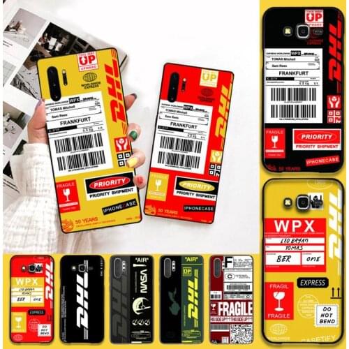 YJZFDYRM Dhl Express Hot Couple Silicon Black Phone Cover For Samsung Note 7 8 9 10 Lite Plus Galaxy J7 J8 J6 Plus 2018 Prime