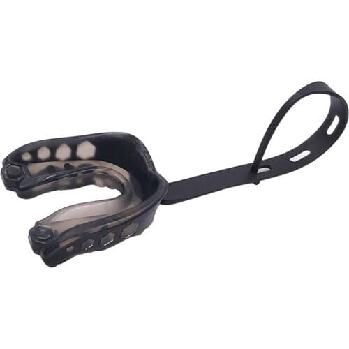 EVA Gum Shield Teeth Protector Mouth Guard Boxing Rugby Mouthpiece w Strap