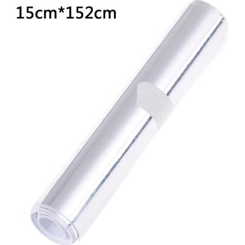 1PC 15cm wide Car silver glossy mirror stretchable chrome vinyl wrap decal film stickers car wrap covering film car