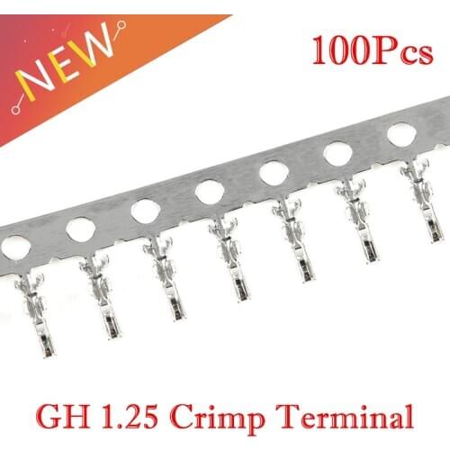 100PCS JST GH shell terminal 1.25mm Pitch with Lock GH1.25 Terminals