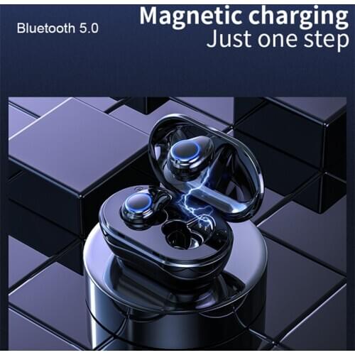 A1 tws Wireless Bluetooth Earphone In-ear Headset 8D Surround Stereo Bluetooth 5.0 Earbuds for Android Iphone white headphones