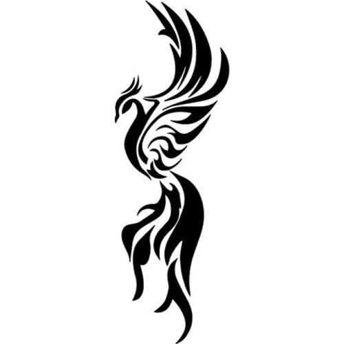 Phoenix Creative Pattern Car Sticker Fashion Decoration Personality PVC Waterproof Sunscreen Decal Apply To Car Window Laptop