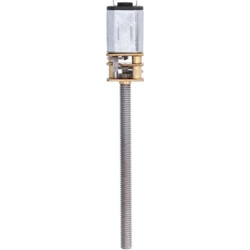 DC 6V Linear Gear Motor Lead Screw Gearbox M4x55mm 90RPM for Home Appliances Robot Electric Motor Electrical Accesories