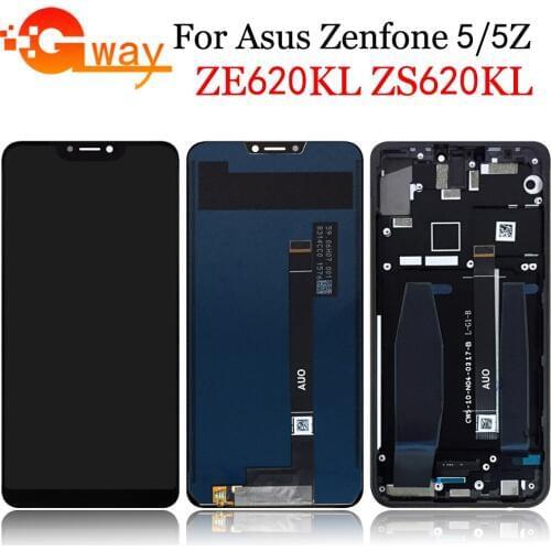 6.2" For Asus Zenfone 5 2018 Gamme ZE620KL LCD Display Screen+Touch Panel Digitizer For Zenfone 5Z ZS620KL X00QD +Frame