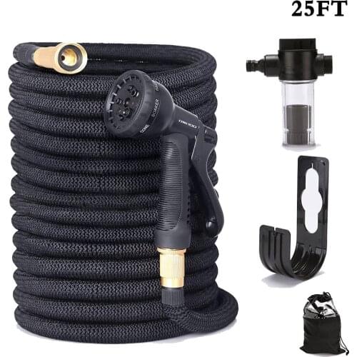 Garden Hose Expandable Magic Flexible Water Hose EU Hose Plastic Hoses Pipe With Spray Gun To Watering Car Wash Spray 25FT-100FT