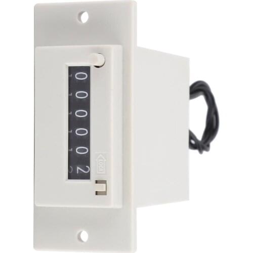 Pulse Counter CSK6-YKW 6 Digits 0-9999 DC12V/36V Totalizer Electromagnetic Pulse punch press packing Digital counter New Arrival