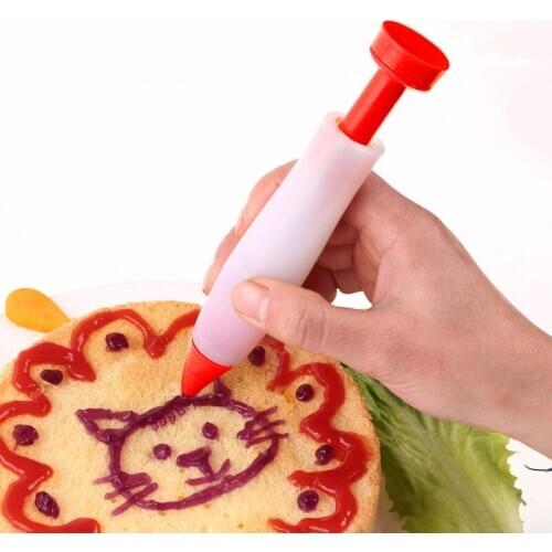 Silicone Fondant Cake Pen Pastry Icing Writing Syringe Baking Decor DIY Tools