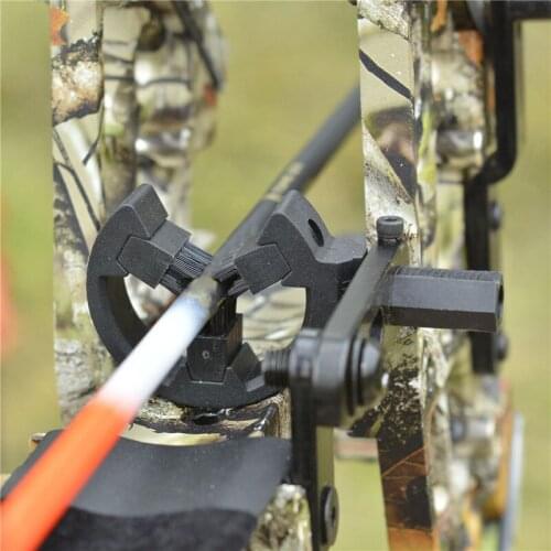 Arrow Rest In Black Color For Compound Bow Archery Brush Capture Arrow Rest For Outdoor Hunting Accessory Brush Arrow Shelf