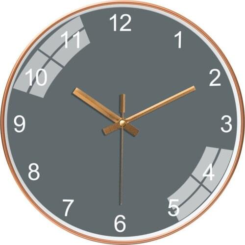 Hanging Clock Living Room Solid Color Classic All-match Hanging Clock Watch Creative Clock INS Net Red Watch Mute Quartz Clock