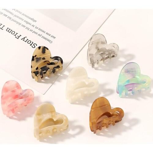 2021 New Claw Clip for Women Tough Colorful Acrylic Hair Claw Hair Clamps Crab for Hair Accessories Make UP Tool Headwear