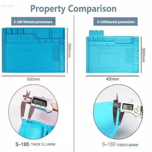 Wozniak S-180/S-160 Anti-corrosion Heat-resistant Soldering Mat Insulation Pad Maintenance Platform Repair Tool For Xiaomi