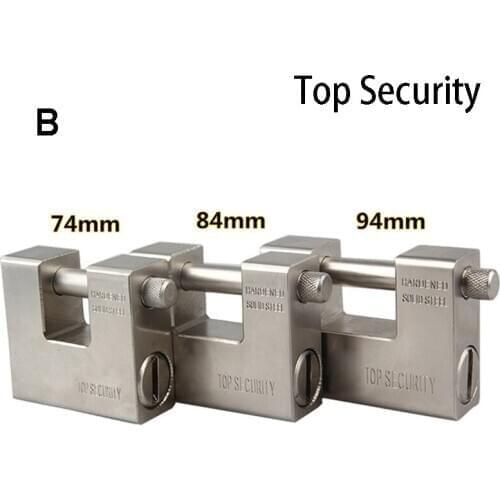 1pcs Large Horizontal Open Padlock Warehouse Door Lock Padlock Beam Super B-class Anti-smash Anti-theft Pure Copper Lock Core