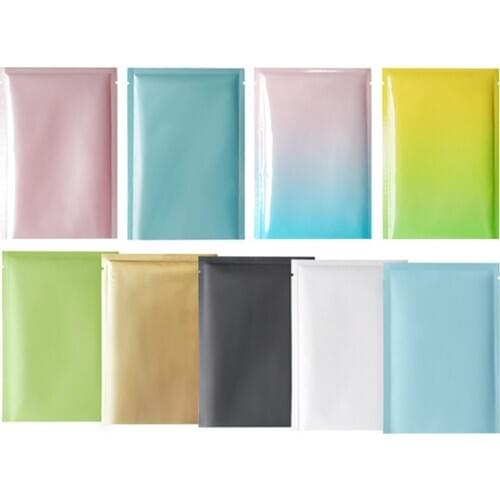 2000Pcs/Lot Open Top Heat Sealable Aluminum Foil Vacuum Package bag Flat Mylar Bag Sample Packaging Coffee Powder Storage Bags