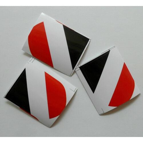 3PCS WW2 GERMANY FLAG STICKER-M35 HELMET ORNAMENT STICKERS OUTDOORS