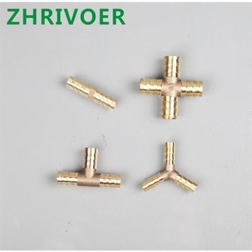 4mm 5mm 6mm 8mm 10mm 12mm 16mm 19mm hose copper Pagoda Water Tube Fittings Brass Barb Pipe Fitting 2 3 4 way connector For