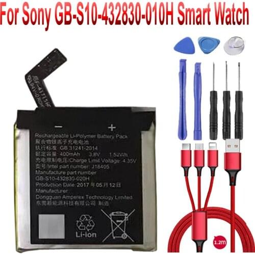3.8V 400mAh J18405 Battery For Sony GB-S10-432830-010H Smart Watch
