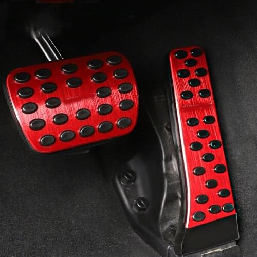 Car Accelerator Foot Brake Pedal Non-slip Aluminum Pedal Interior Accessories for Mercedes-Benz C / CLS / E / GLK / SLK Class