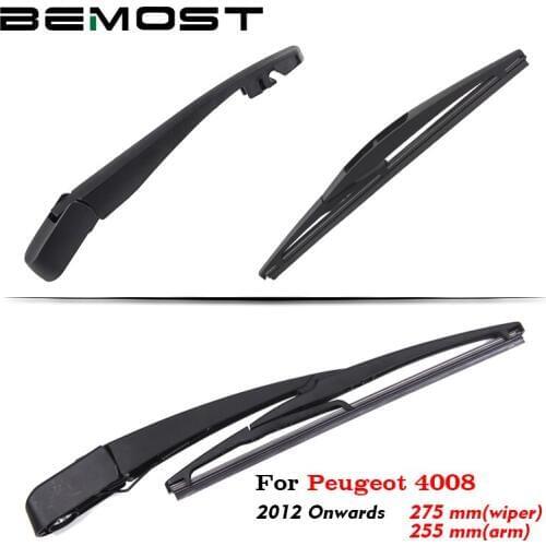BEMOST Auto Car Rear Windscreen Windshield Wiper Arm Blades Rubber For Peugeot 4008 275MM 2012 2013 2014 2015 2016 2017 2018