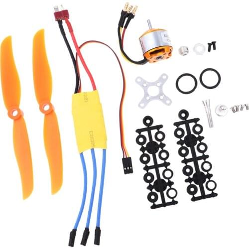 Brushless Motor with 30A ESC & Propeller Props for Remote Control RC Plane