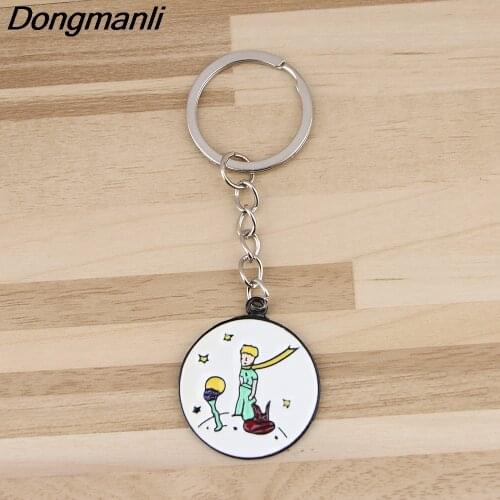 BG342 Little Prince Anime Keychain Car Key Holder Chain Ring Pendant Key Ring Holder Bag Charm Gift