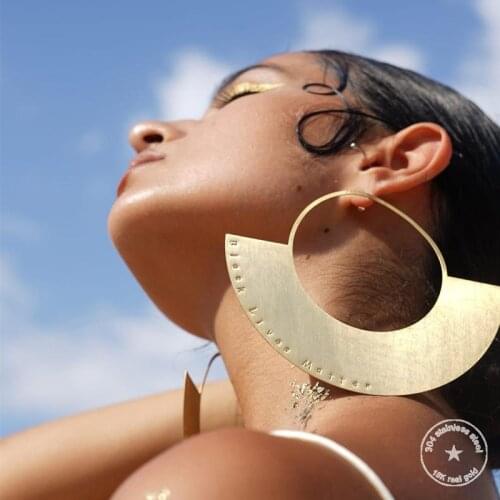 Oversized earrings, African earrings, personalized earrings. Handprints, hoop earringsPersonalized custom name earrings