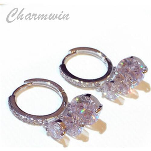 Charmwin Women's Silver Earrings