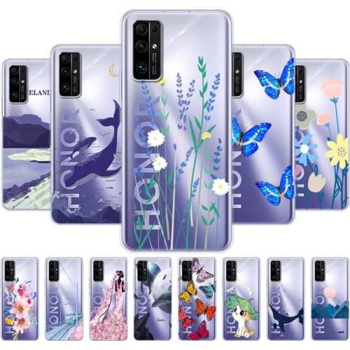 For HONOR 30 Premium Case BMH-AN10 Soft Silicon TPU Phone Back Cover For Huawei Honor 30 Pro + Honor30 Pro Plus EBG-AN10 Bumper