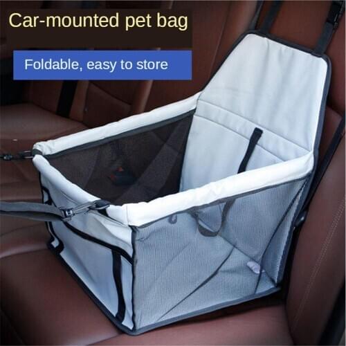 Double Thick Waterproof Travel Dogs Car Seat Cover Anti Slip Safety Dog Basket Folding Net Yarn Bag Pet Puppy Dog Carrier Bag