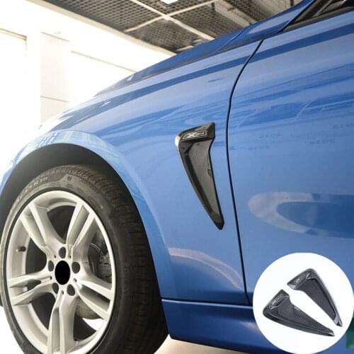 For Cadillac SRX XTS SLS CTS ATS XT6 TPU Front Fender Side Air Vent Cover Trim Sticker Shark Gills Side Vent Sticker Accessories