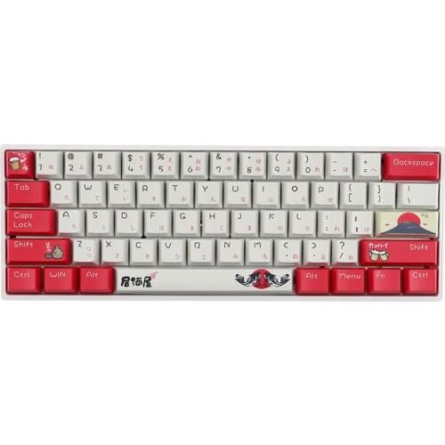 Izakaya Keycaps PBT Opaque Keycap OEM Profile Japanese Element Dye Sublimation Cherry MX Mechanical Keyboard Key-Cap 108 Key