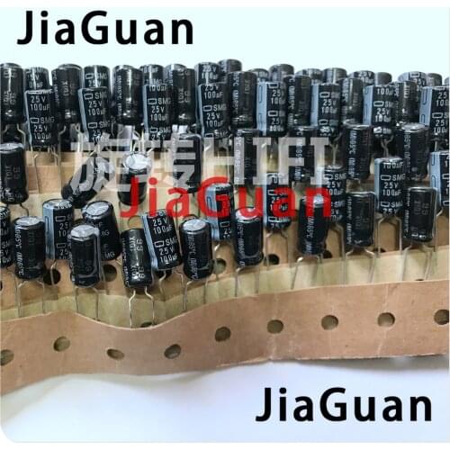 20pcs NEW NIPPON SMG 25V100UF 6.3X11MM NCC electrolytic Capacitor 100UF 25V CHEMI-CON 25v 100uf