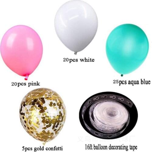 New blue pink balloon garland set baby birthday party wedding scene decoration balloons