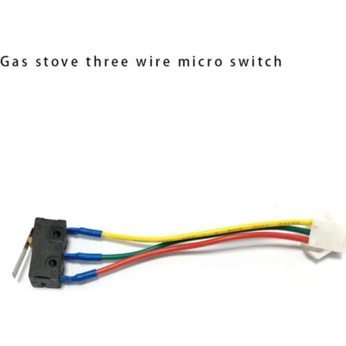 One Piece Gas Burner Home Appliance Parts Three-Wire Micro Switch With Splinter Used on Gas Stove / Cooktop