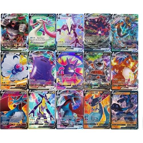 Pokemon Card Featuring 10-60Pcs VMAX GX Tag Team EX MEGA ENERGY Shining English Cards No Repeat Game Battle Carte Trading