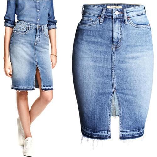 SHEMUJERSKY Denim Skirts For Women