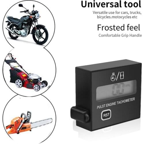 Chainsaw high tachometer gasoline engine lawn mower tachometer digital display inductive pulse speed tachometer