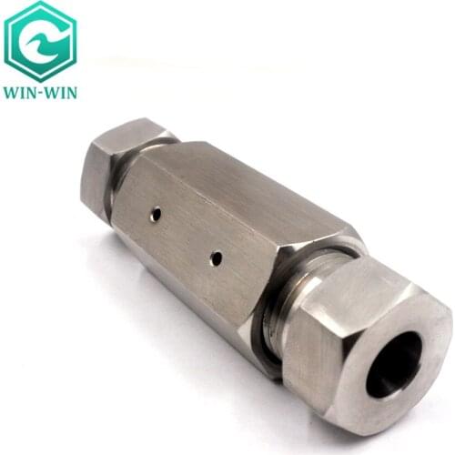 Waterjet Spare Parts HP Stainless Steel Staright Coupling Assembly 3/8