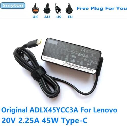 Original ADLX45YCC3A 45W 20V 2.25A AC Adapter Charger For Lenovo ThinkPad ADLX45YLC3A ADLX45YDC3A Laptop Power Supply Adapter