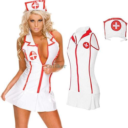 Womens Sexy Nurse Outfit Lingerie Ladies Nurse Role-Play Uniform Sexy Lingerie Suit Cosplay Costume