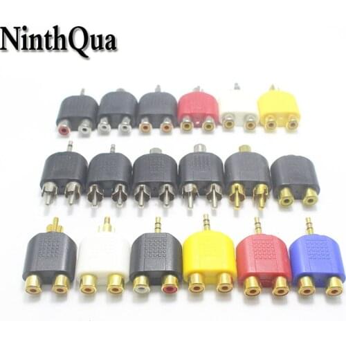 1pcs 3.5mm 2Pole 3Pole to RCA Male Female Plug jack Charging Connector Adapter for phone AV Audio cable