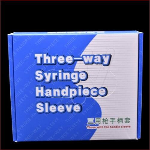 100pcs Dental pellicle film three way syringe sheath isolation sets protective film cover dental materials antifouling