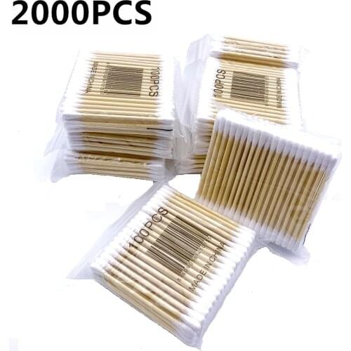 2000PCS Women Beauty Makeup Cotton Swab Double Head Cotton Buds Make Up Wood Sticks Nose Ears Cleaning Tools Dropshipping