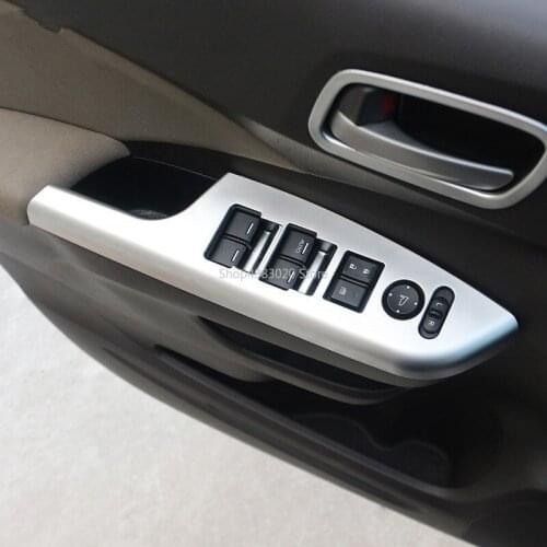 4Pcs/set Car Styling Door Handle Holder Window Lift Switch Cover Trim for Honda CRV CR-V Left Hand Drive 2012-2015 Accessories